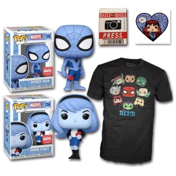 NIB - Funko POP! Marvel Collector Corps Spider-Man Blue Mystery Box – Size M - Picture 3 of 7
